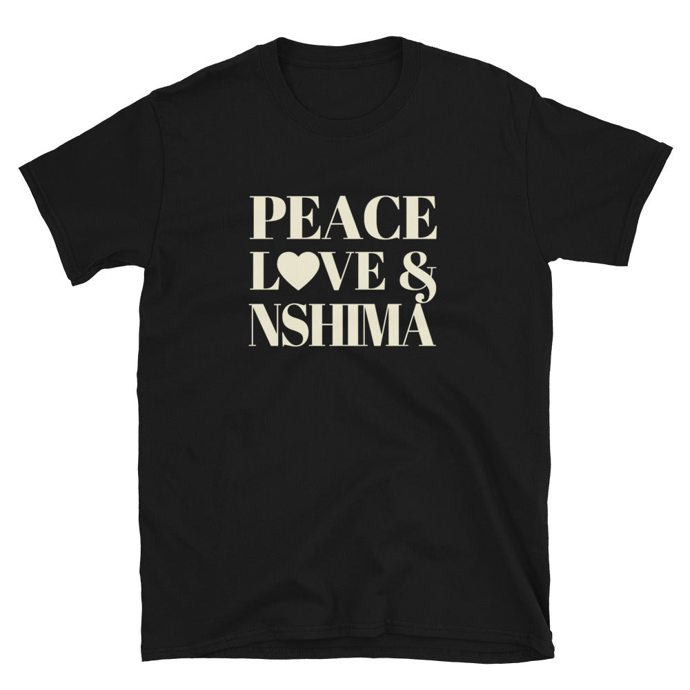 Peace, Love & Nshima Short-Sleeve Unisex T-Shirt