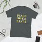 Peace, Love & Pasta Short-Sleeve Unisex T-Shirt