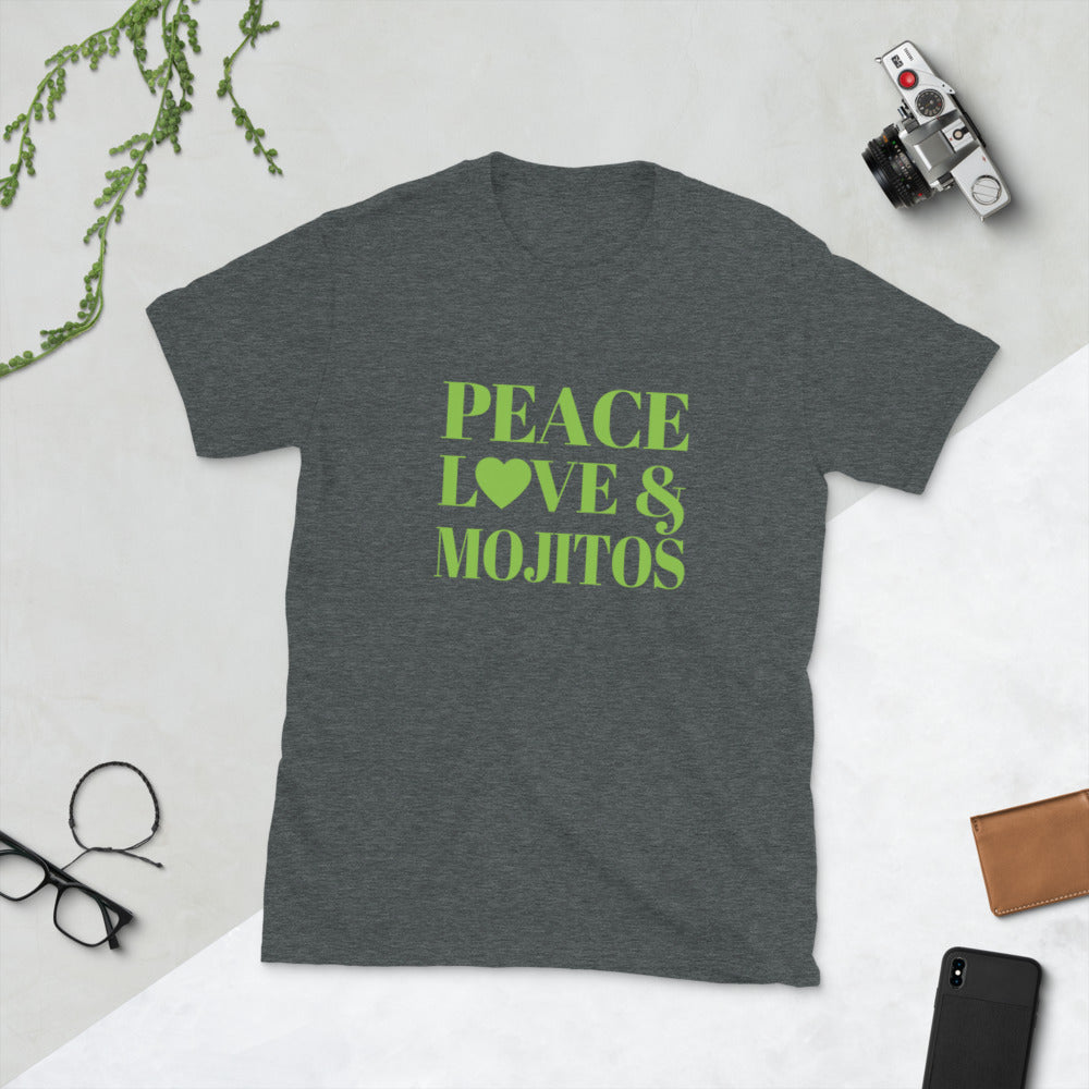 Peace, Love & Mojitos Short-Sleeve Unisex T-Shirt