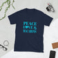 Peace, Love & Macarons Short-Sleeve Unisex T-Shirt