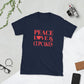 Peace, Love & Cupcakes Short-Sleeve Unisex T-Shirt