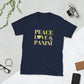 Peace, Love & Panini Short-Sleeve Unisex T-Shirt