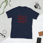 Peace, Love & Sorrel Short-Sleeve Unisex T-Shirt