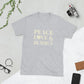Peace, Love & Hummus"l Short-Sleeve Unisex T-Shirt