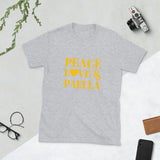 Peace, Love & Paella Short-Sleeve Unisex T-Shirt