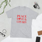 Peace, Love & Cupcakes Short-Sleeve Unisex T-Shirt