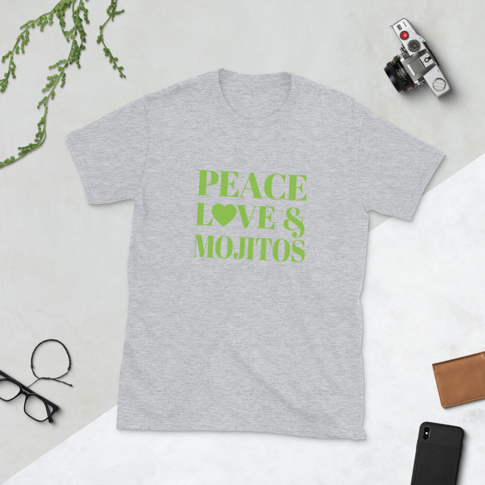 Peace, Love & Mojitos Short-Sleeve Unisex T-Shirt