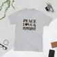 Peace, Love & Pepperpot Short-Sleeve Unisex T-Shirt