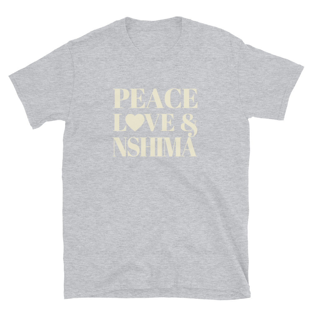 "Peace, Love & Nshima" Short-Sleeve Unisex T-Shirt