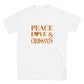 Peace, Love & Croissants Short-Sleeve Unisex T-Shirt