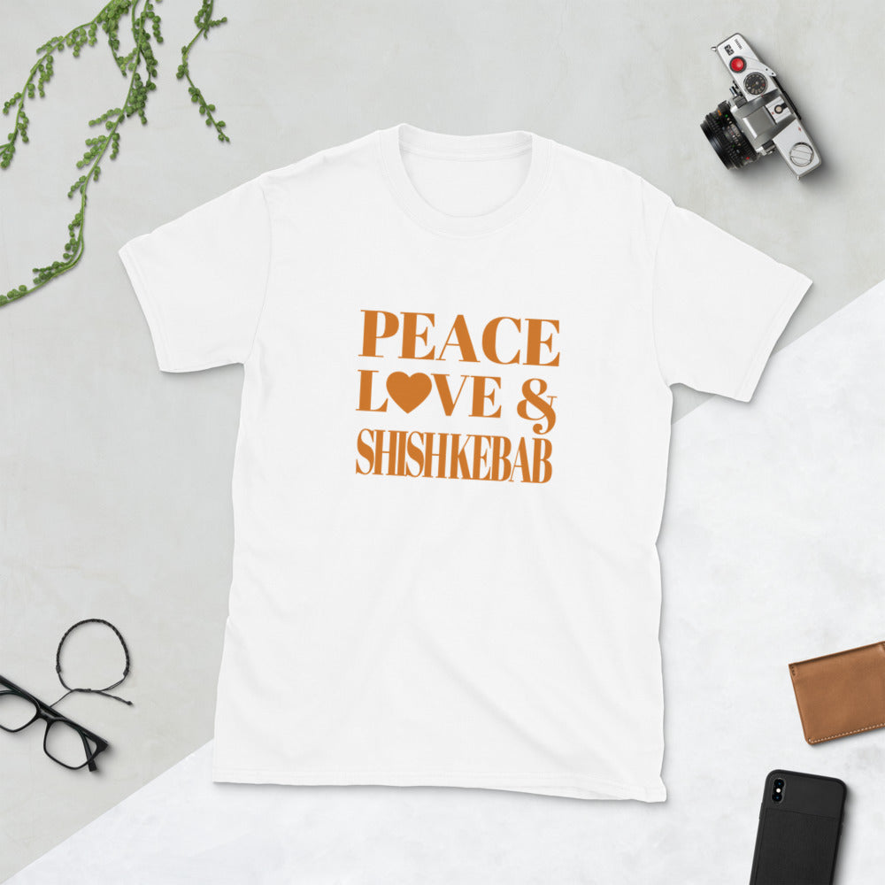 Peace, Love & Shish Kebab Short-Sleeve Unisex T-Shirt