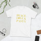Peace, Love & Pasta Short-Sleeve Unisex T-Shirt
