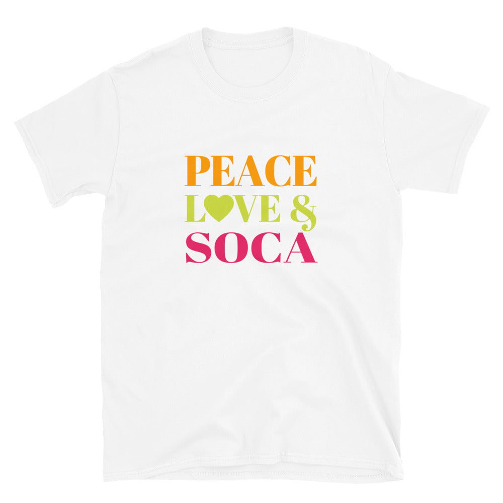 "Peace, Love & Soca" Short-Sleeve Unisex T-Shirt
