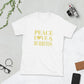 Peace, Love & Burritos Short-Sleeve Unisex T-Shirt