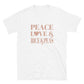 Peace, Love & Rice & Peas Short-Sleeve Unisex T-Shirt