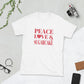 Peace, Love & Sugarcake Short-Sleeve Unisex T-Shirt