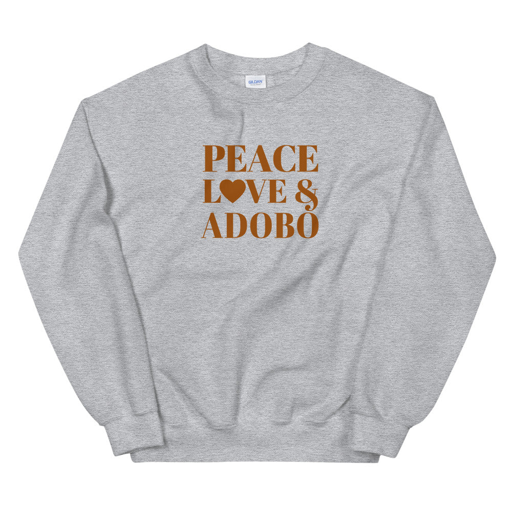 Peace, Love & Adobo Unisex Sweatshirt