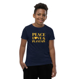 Peace, Love & Plantain Youth Short Sleeve T-Shirt